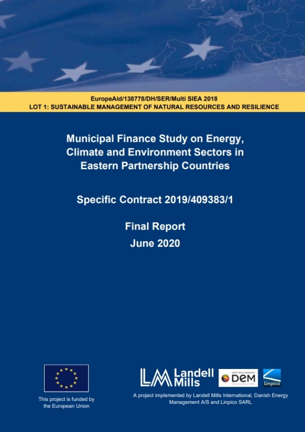 The Final Report of the Municipal Finance Study on Energy, Climate and Environment Sectors in Eastern Partnership Countries